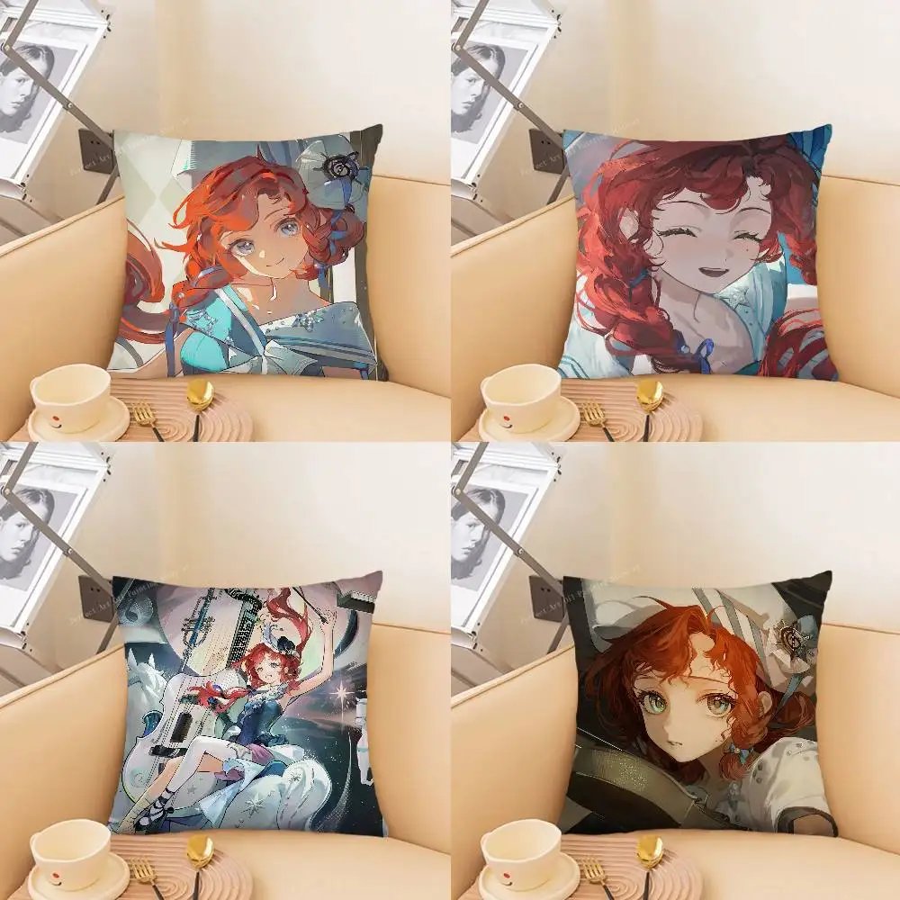 Barcarola Animated Game R-Reverse 1999 Pillow Case Fashion Square Pillowcase Bedroom Sofa Room Ins Decoration Leisure