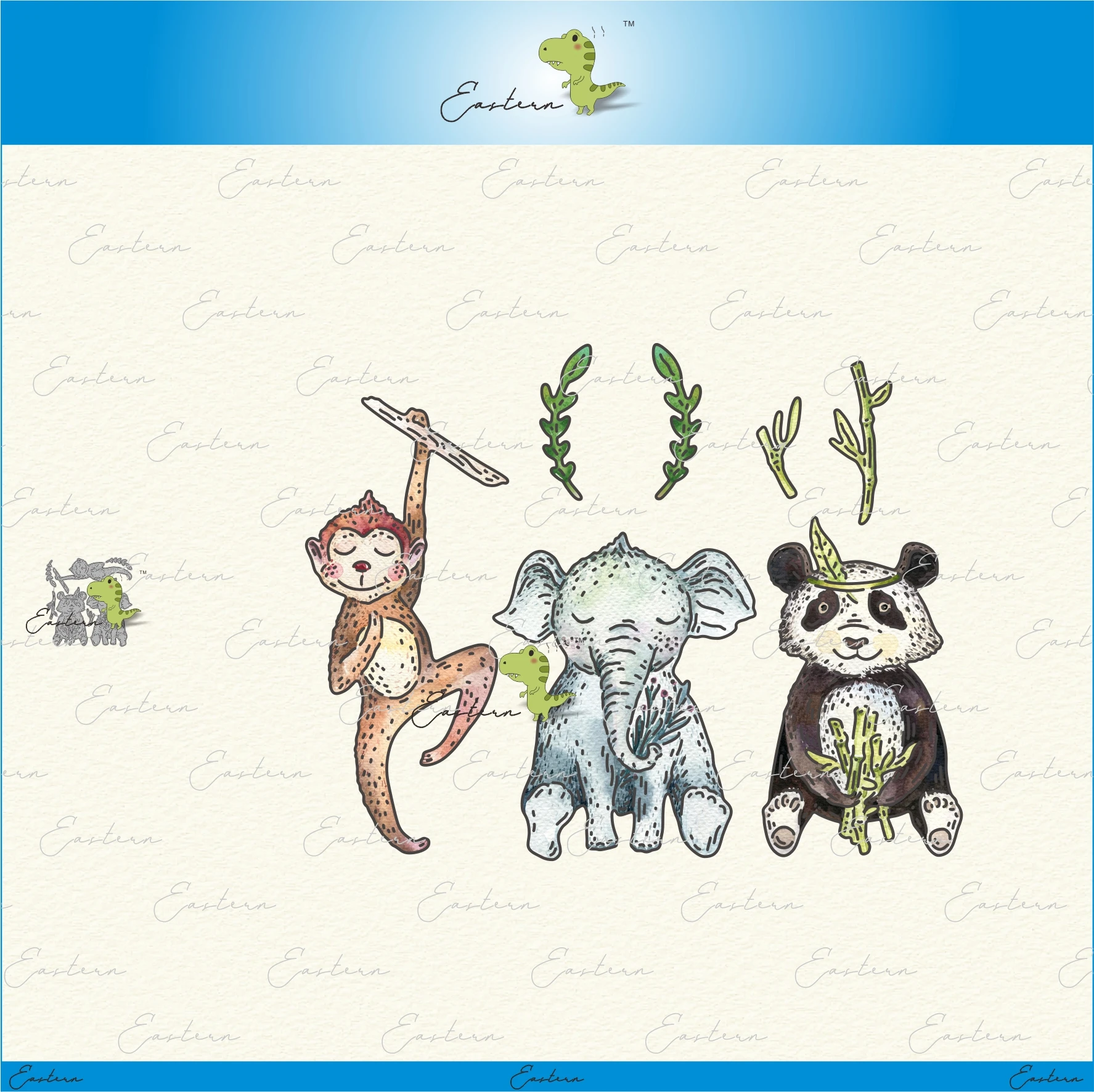 

Jungle Animals metal cutting dies 2022 new DIY molds Scrapbooking Paper Making die cuts crafts Printed Sheet