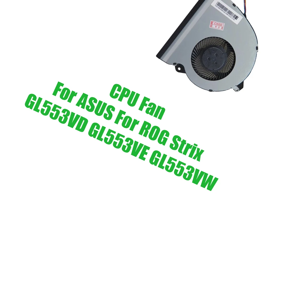For ASUS For ROG Strix GL553VD GL553VE GL553VW DC5V 0.5A Replacement Laptop CPU Fan