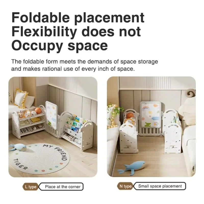 3 in 1 Baby Furniture Removable Children's Drawing Board Plastic Bookshelf Storage Organizer Cabinet