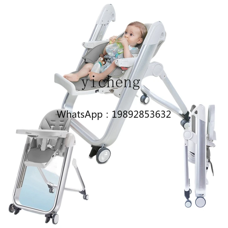 ZZ  Dining Chair Baby Multi-Functional Children's Seat Foldable Dining Table and Chair Dining Chair