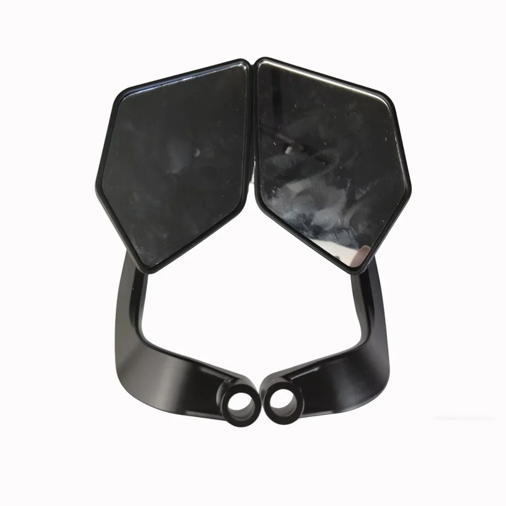 Motorcycle Rearview Mirror with Integrated Blade Spoiler Wing for Improved Visual Coverage and Equipment Protection