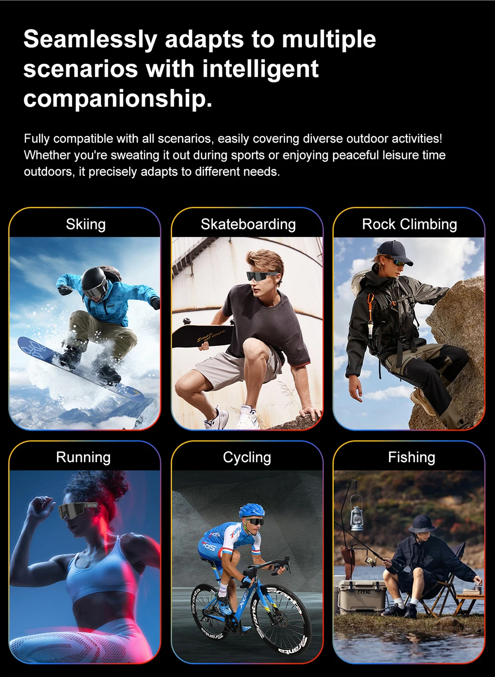 Lenovo 2026 New Smart AI Glasses 8MP Anti-shake Camera Cycling Video&Photo Chat GPT Sport Sunglasses Dual Mic Windproof Goggles image 6