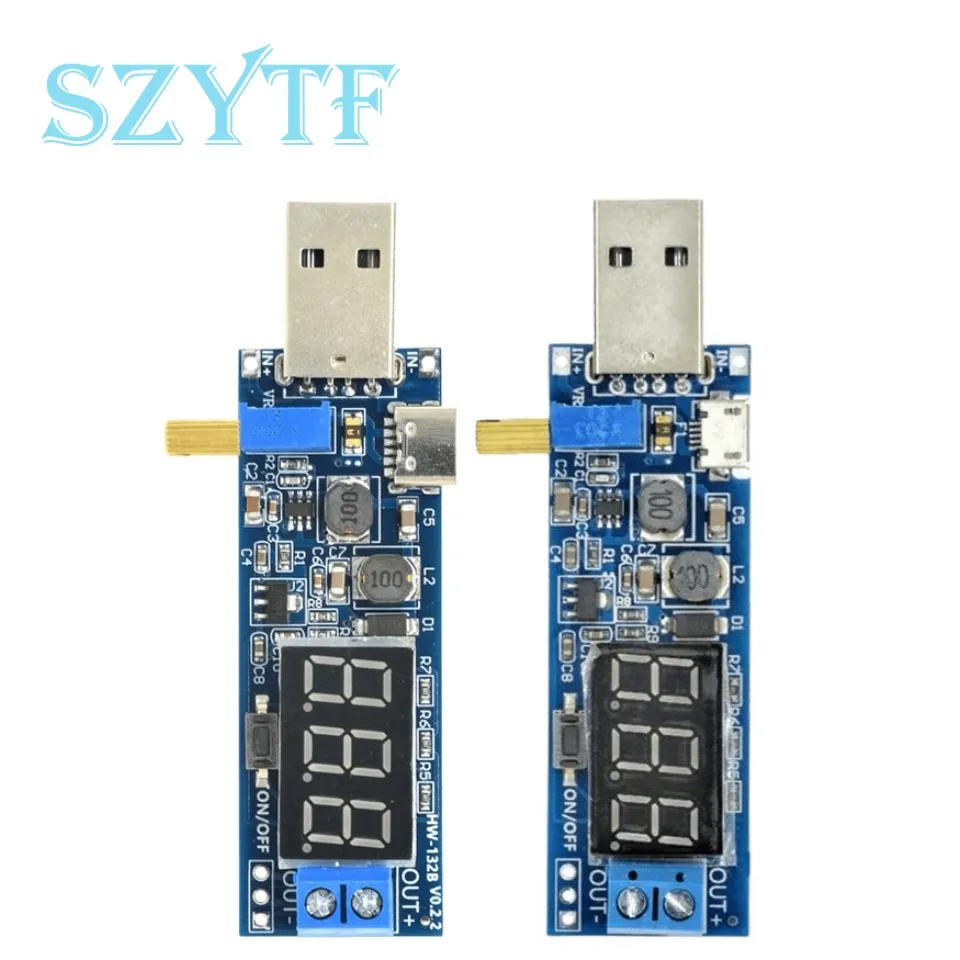 Boost Buck Konverter USB Step Up/Down Strom versorgungs modul DC-DC 5V bis 3,3 V / 12V einstellbar DC 1,2 V-24V
