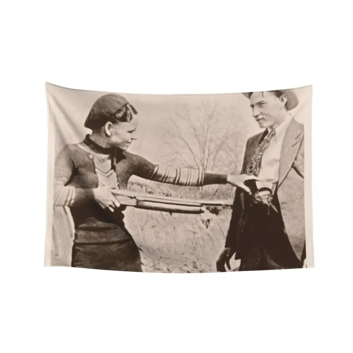 

Bonnie and Clyde I Tapestry Wall Hangings Decoration Home Decor Aesthetic Room Aesthetic Decor Tapestry