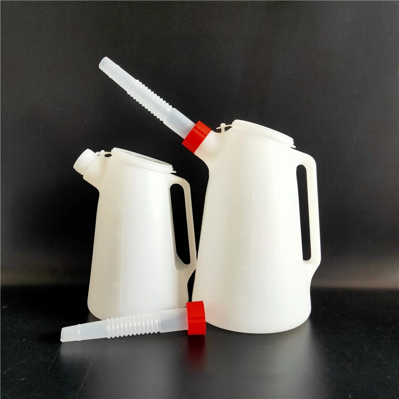 1.2L 2L 3L 4L 5L Universal Car Oil Measuring Jug with Pouring Maintenance Accessories Flexible Spout Container Oiler Measuring