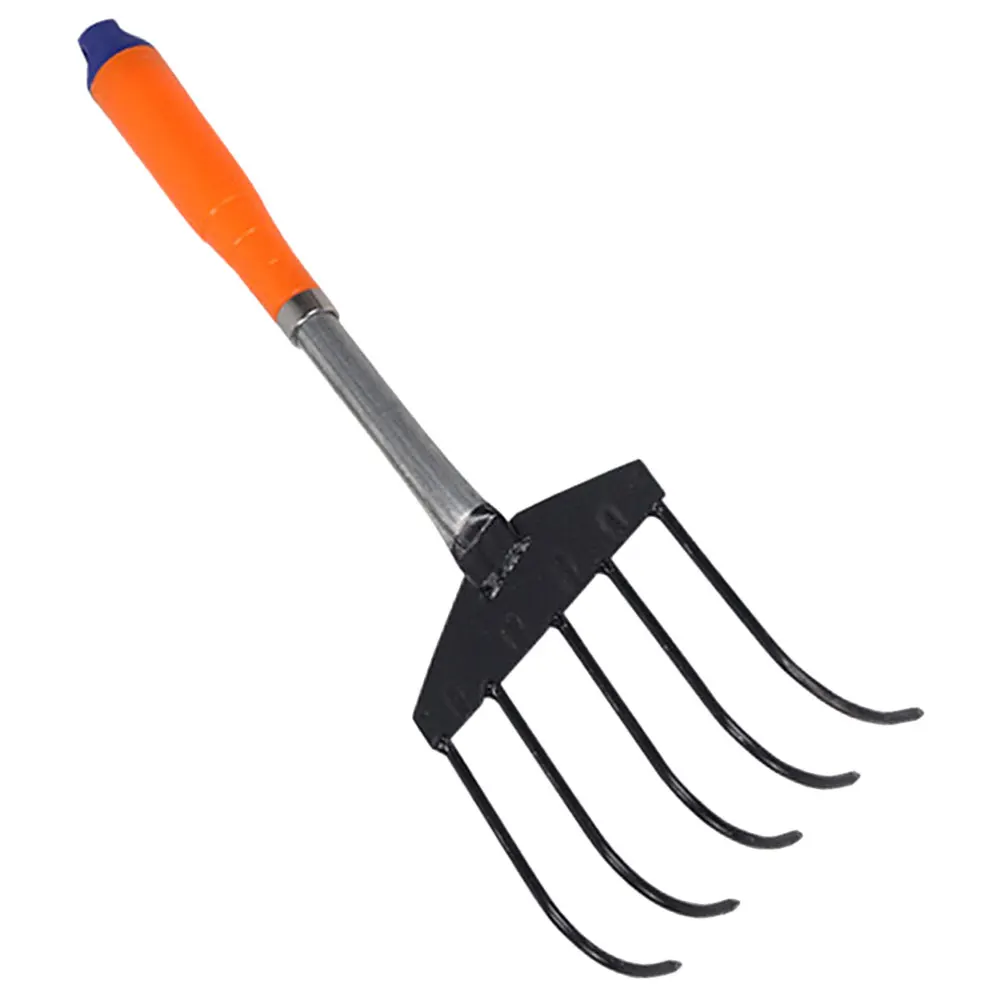 

Black Head Multi functional Sea Rake 5 Teeth 39cm Stainless Steel Beach Shell Digging Clam H Tool Metal Claw Rake S Soil