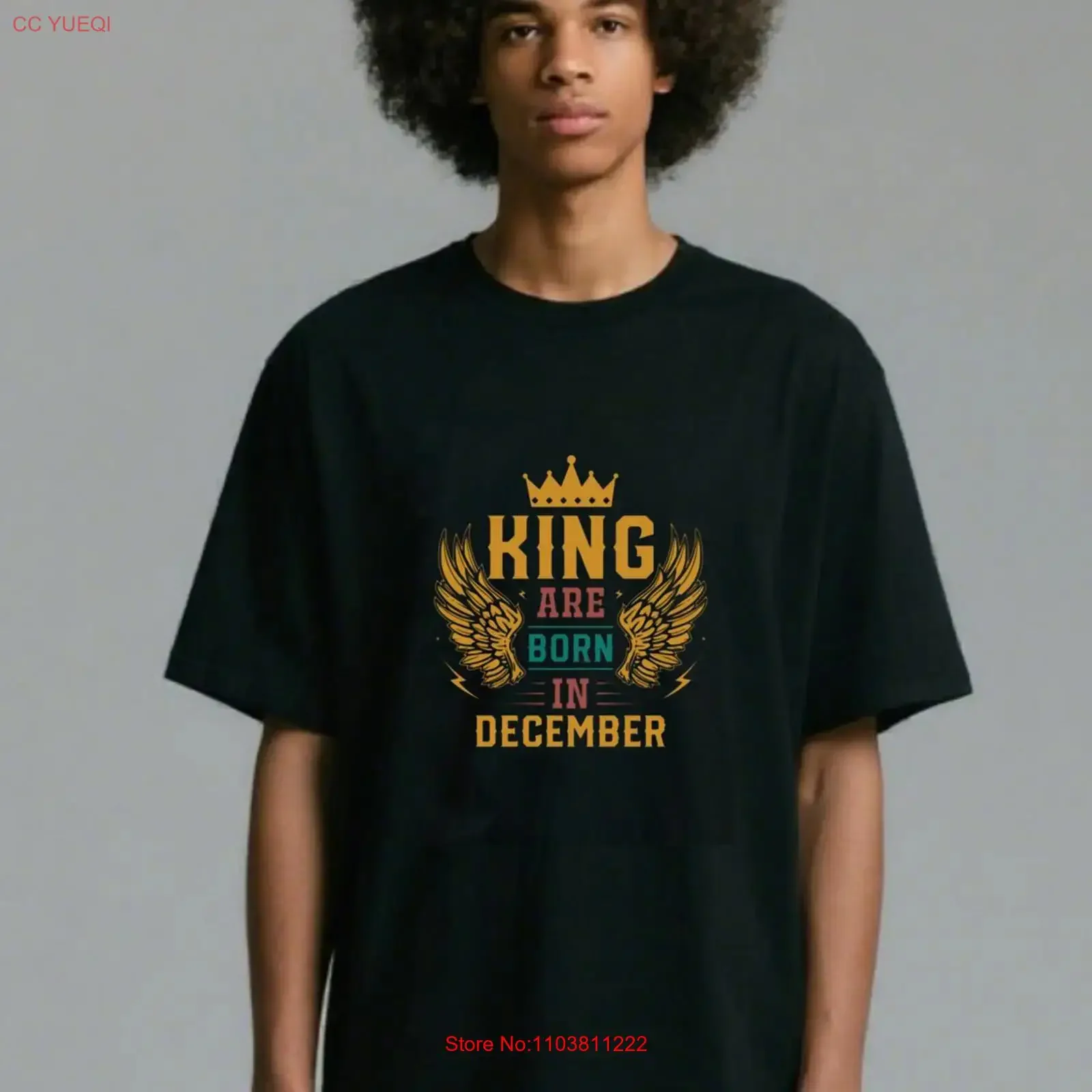 Мужская футболка на день рождения, дизайн «Короли рождаются в декабре», свободный крой, винтажная, с эффектом потертости, универсальная, повседневная, дышащая, стильная.