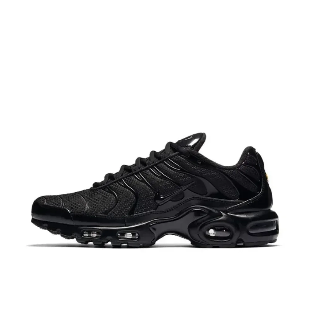 Nike Air Max Plus TN Triple Black Cushioning Men Running Shoes Outdoor Casual Sneakers Trainers 604133-050