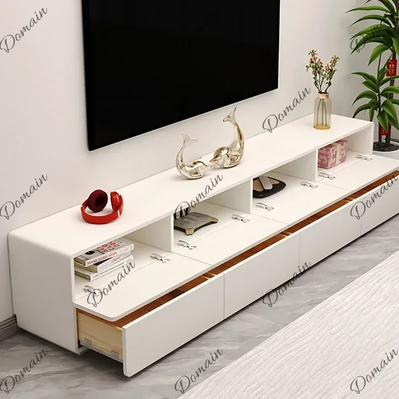 BXY Elegant Premium Tv Stands Designer Multifunctional Wabi Sabi Glamour Tv Stands European Retro Meubles Télévision Furniture H