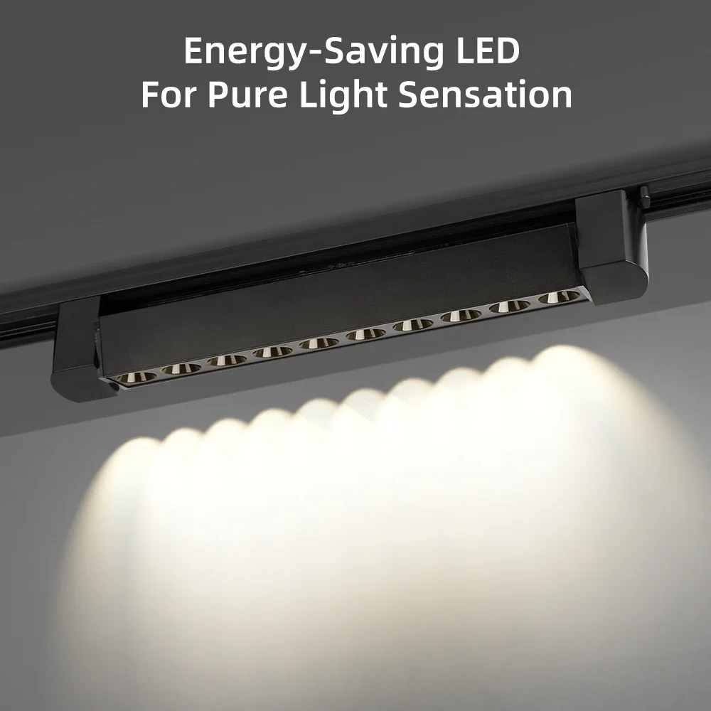 

2025 NEW Track Light LED Spot AC85V-265V Long Strip Rail Spotlights Hanging Lighting Living Room Kitchen Ceiling Track Lamp Set