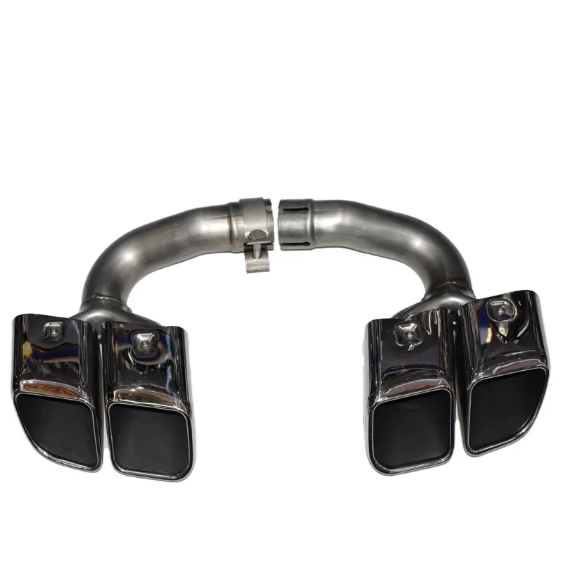 

Exhaust tip for Cayenne 18-24 exhaust pipe GTS muffler Turbo exhaust head black stainless steel Buy one get one free 1+1