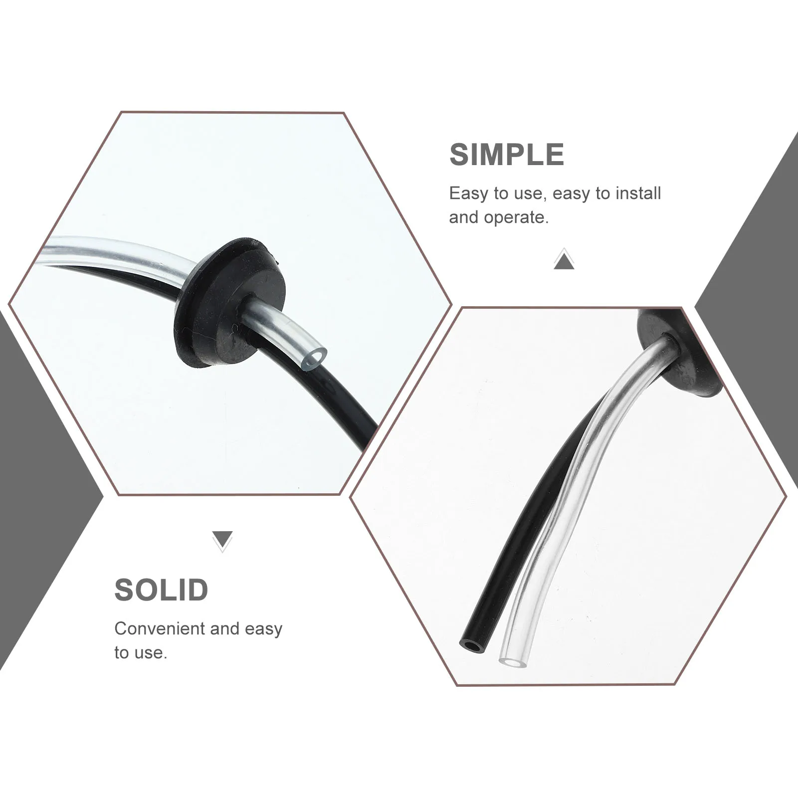 

5pcs Durable Pvc Abs Flexible Petrol Hose For Chainsaw Lawn Mower Small Engine