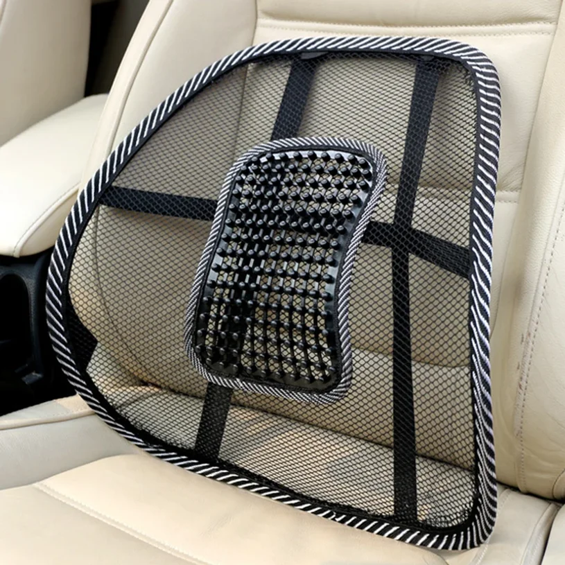Car Seat Chair Back Cushion Mesh Lumbar Back Brace Car Seat Chair Cushion Massage Back Cushion Pad Support Home Office