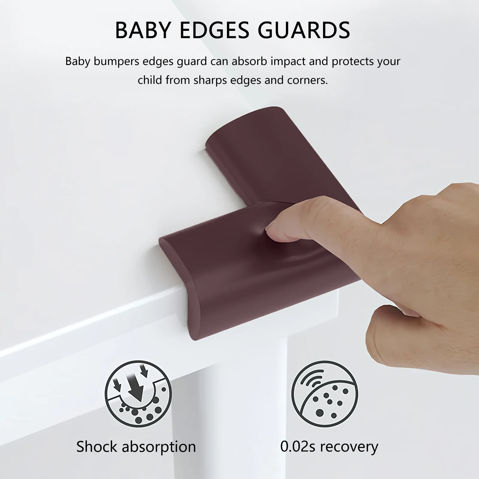 Bumper Strip Baby Corner Guard Multifunction Furniture Edges Proof Guards Brown Strips