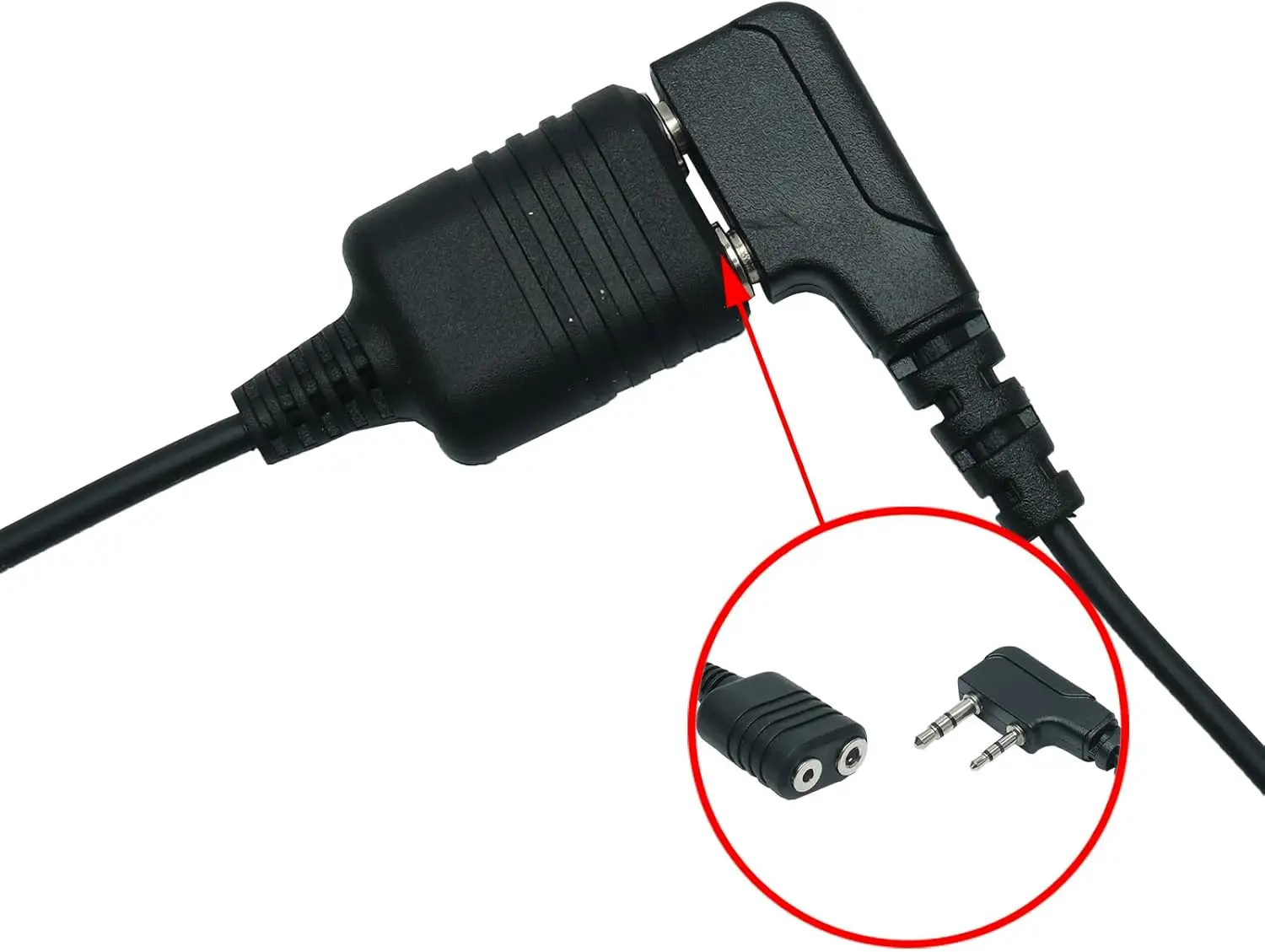 Xpr 3500e Audio Adapter Cable to 2 Pin K Plug Converter for Motorola Radios XPR3500 XPR3000 XPR3300 XPR3300e XPR3500e