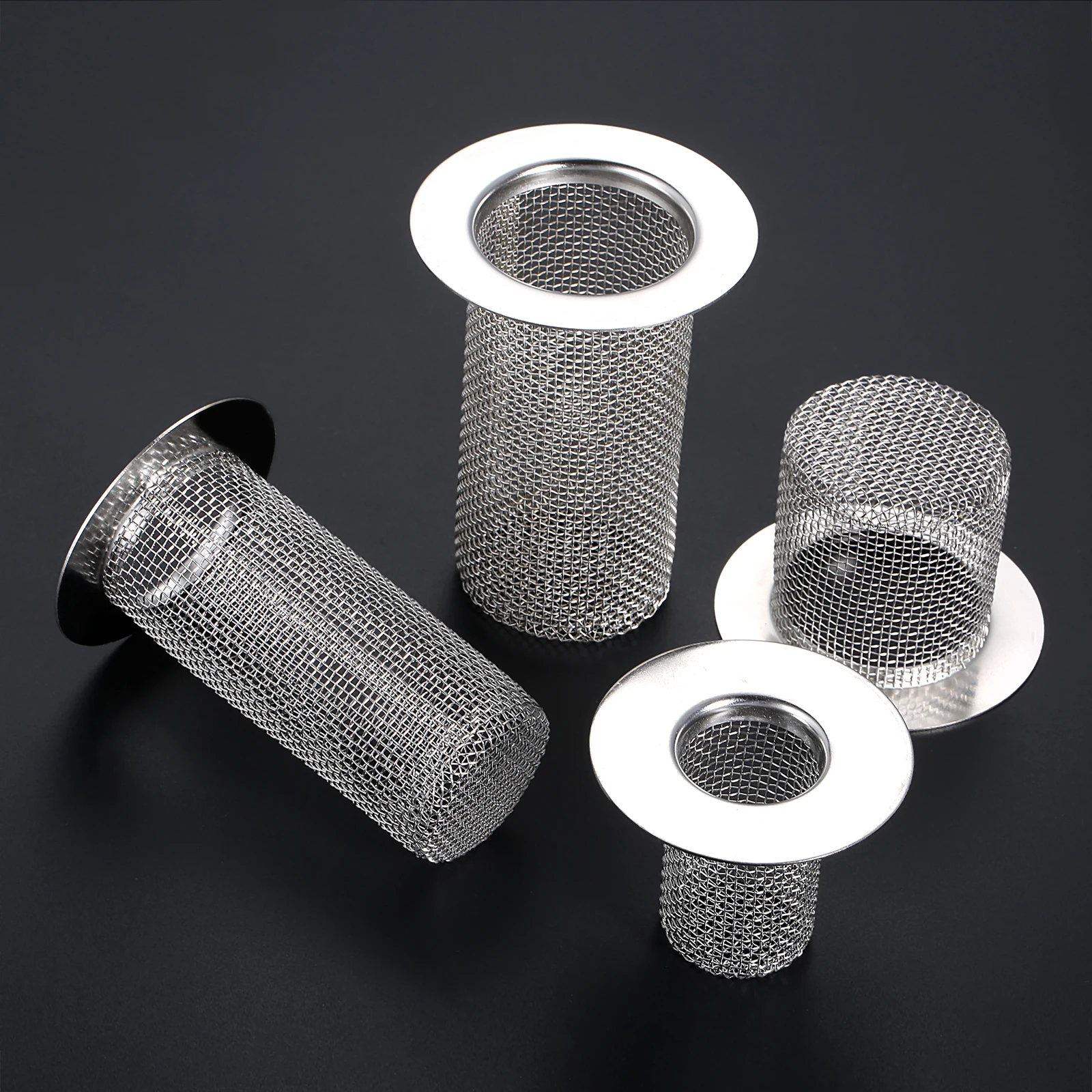 1pc Floor Drain Filter 304 Stainless Steel Mesh Basket Anti-hair Anti-clog 28mm-80mm 1\