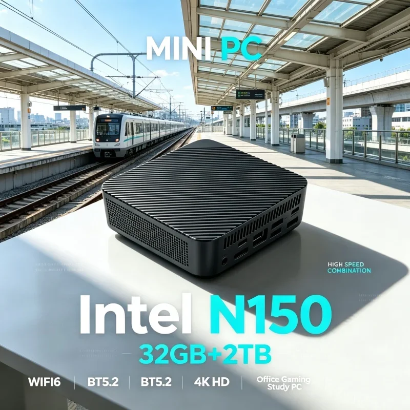 Aurorean 2026 Kaelth Core N150 MINI PC Elastic Globetrotter Work Station Extensive RAM 1TB SSD Snappy WIFI 6 BT5.2 Stannic 4K