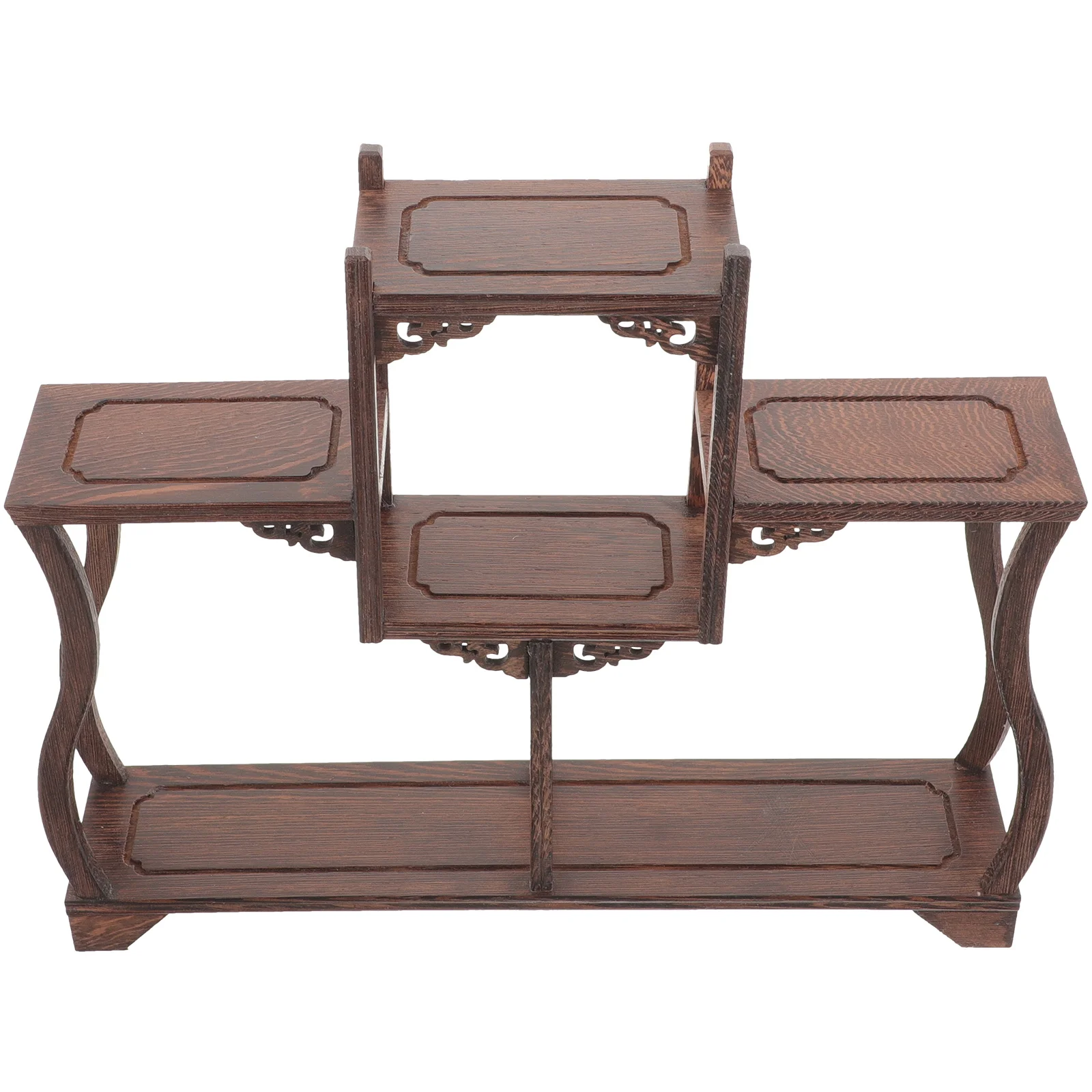 

Chicken Wing Wood Curio Display Stand Handcrafted Vase Base For Collectibles Buddha Statue Teapot Flower Arrangement