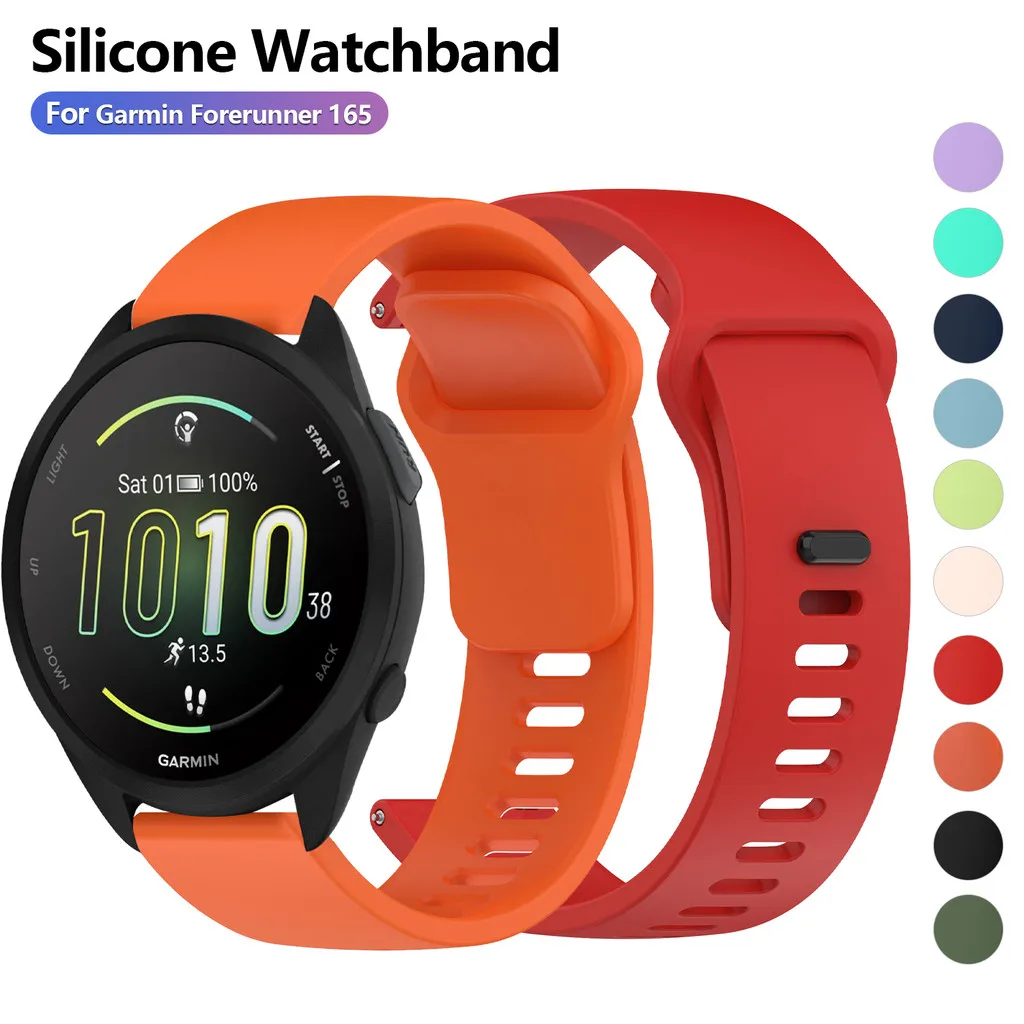 22mm 20mm Sports Band for Garmin Vivoactive 6 Venu 3 Band Watch Band Replacement Silicone Bracelet Forerunner 165 265 255 Music