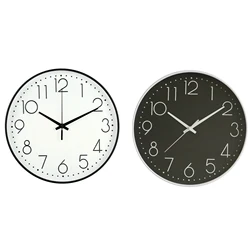 8 Inch Silent Wall Clock Non Ticking Decorative Easy to Read Round Wall Clock for Home Livingroom Wall Clock Silent Wall Clocks