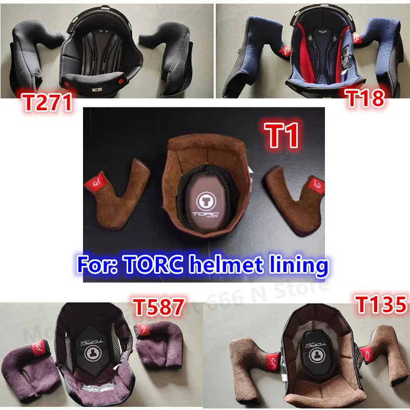 

Torc Original T1/t135/t587/t18/t271 Helmet Lining Motorcycle Accessories capacete de moto