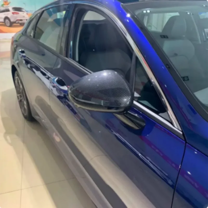 

For KIA K5 Optima 2020 -2023 Body Side Door Rearview Mirror Rear View Cover Cap Sticker Trim ABS Auto Parts Car Accessories