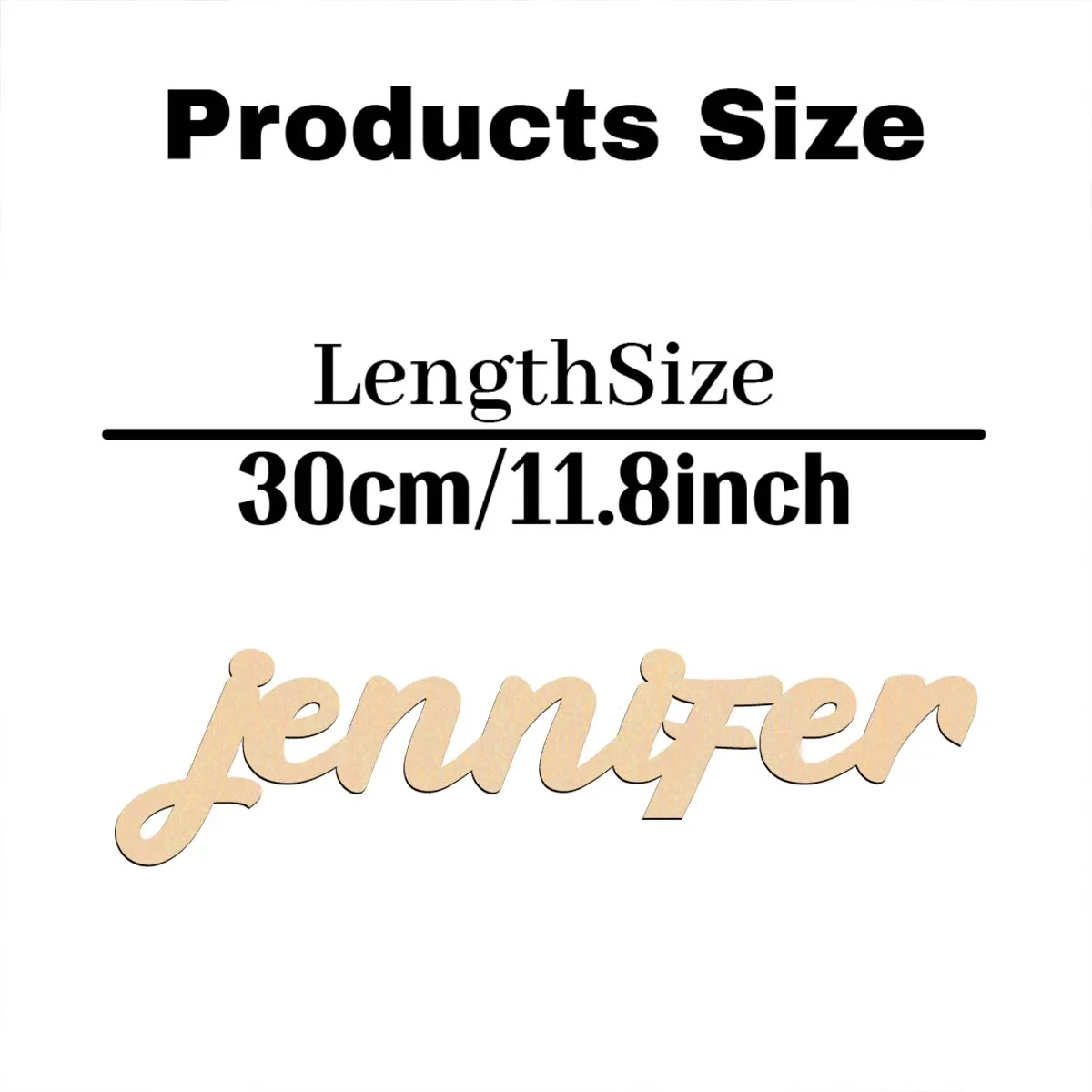 1 قطعة جينفي الملونة مثال للتخصيص اسم لوحة خشبية قطع الليزر علامة النمط التقليدي منضدية اللوحة الزخرفية