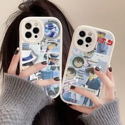 Detective Conan Anime Phone Case Hard Leather For iPhone 14 13 12 Mini 11 14 Pro Max Xs X Xr 7 8 Plus Fundas
