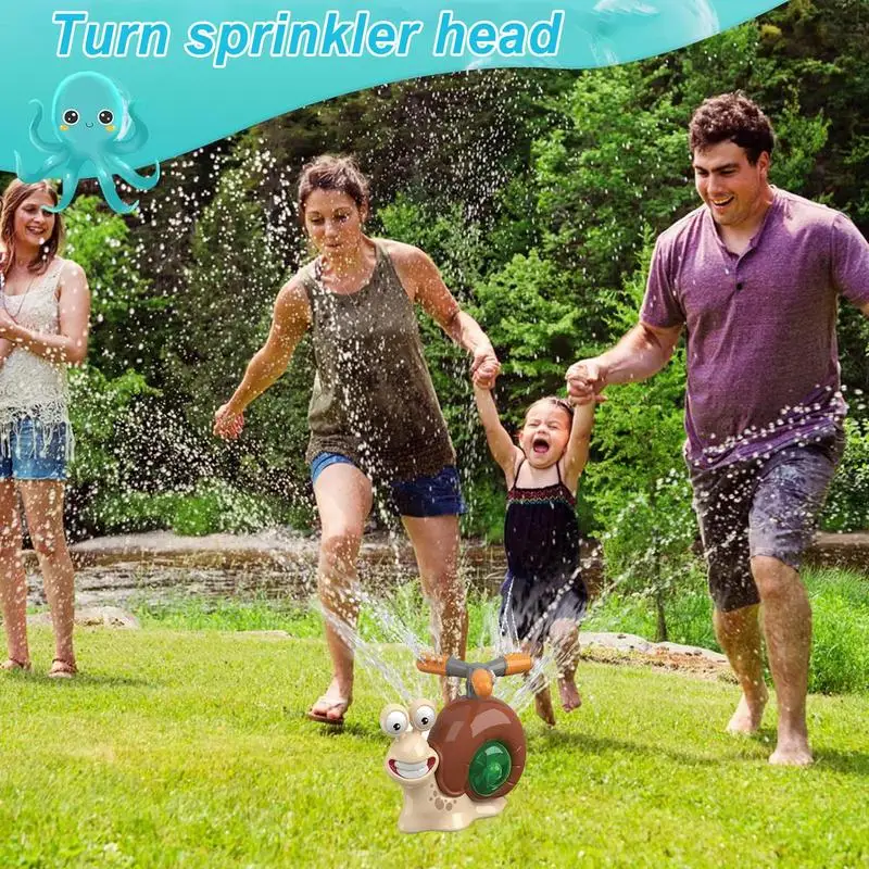 Water Sprinkler For Garden Children's Water Spray Toy Stable Base Splashing Fun Toy For Outdoor Activities Swimming Pools