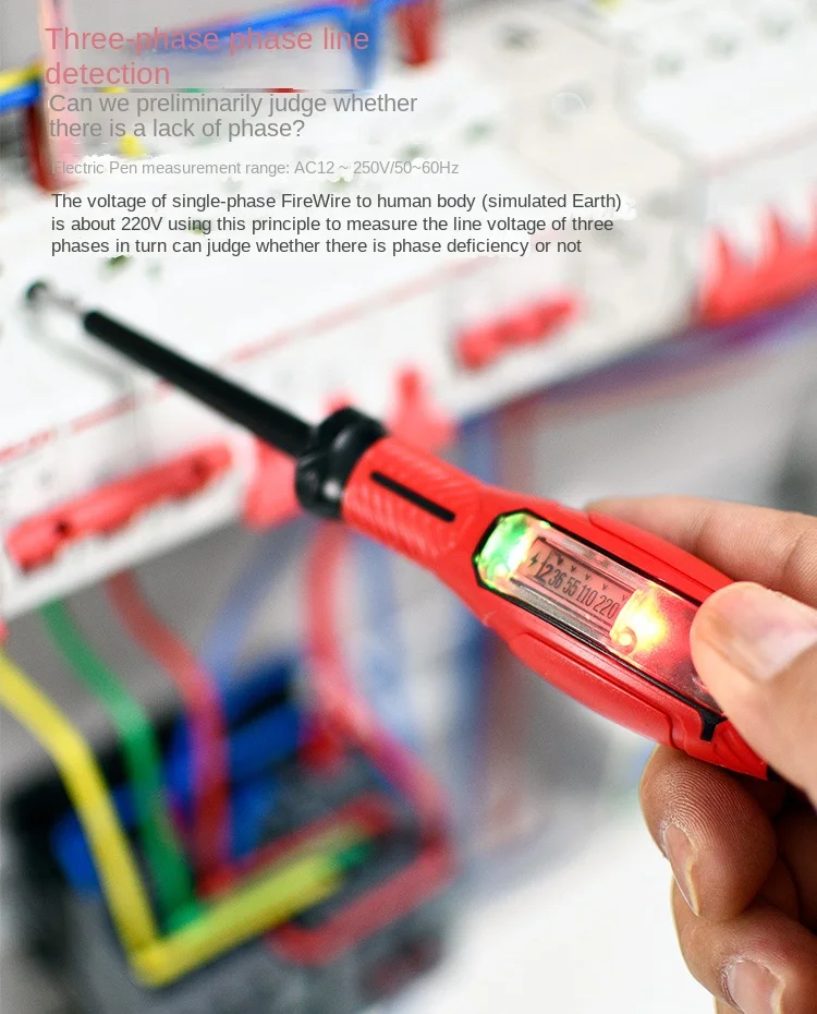 Electroprobe Electrical Special Testing Broken Line Bright Color Light Multifunctional Torque Intelligence