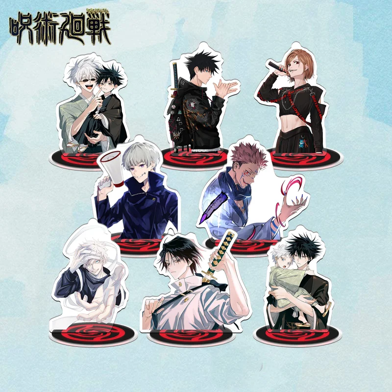 Anime Acrylic Stand for Desk Display, Jujutsu Kaisen, Geto Suguru, Gojo Satoru, Fushiguro Amanai Riko Ornament Accessories, 15cm