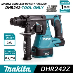 MAKITA DHR242Z Rotary Hammer 18V LXT Brushless Cordless 24mm Rotary Hammer Rechargeable Electric Drill Power Tools DHR242