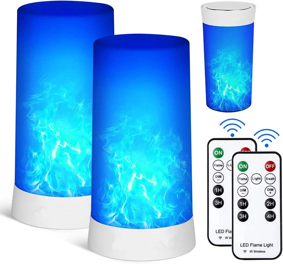 LED Flame Lamps for Room Simulated Flame Night Lights Lava Lamps Indoor Bar Ktv Wedding Decoration for Christmal New Year Gift - view 2