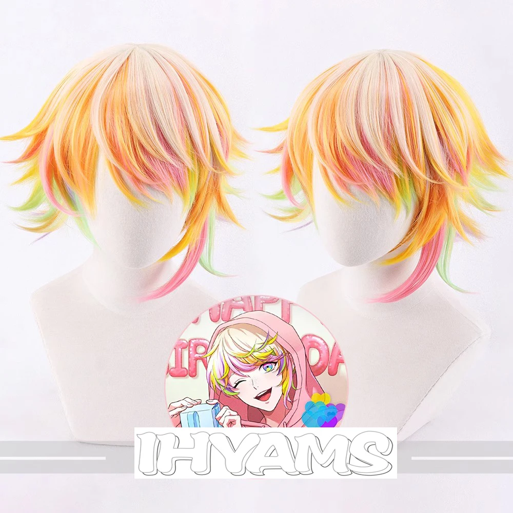 

Kantaro Cosplay Paradox Live Visty Misuji Kantaro Wig Heat Resistant Synthetic Hair for Halloween Role Play Party + Wig Cap