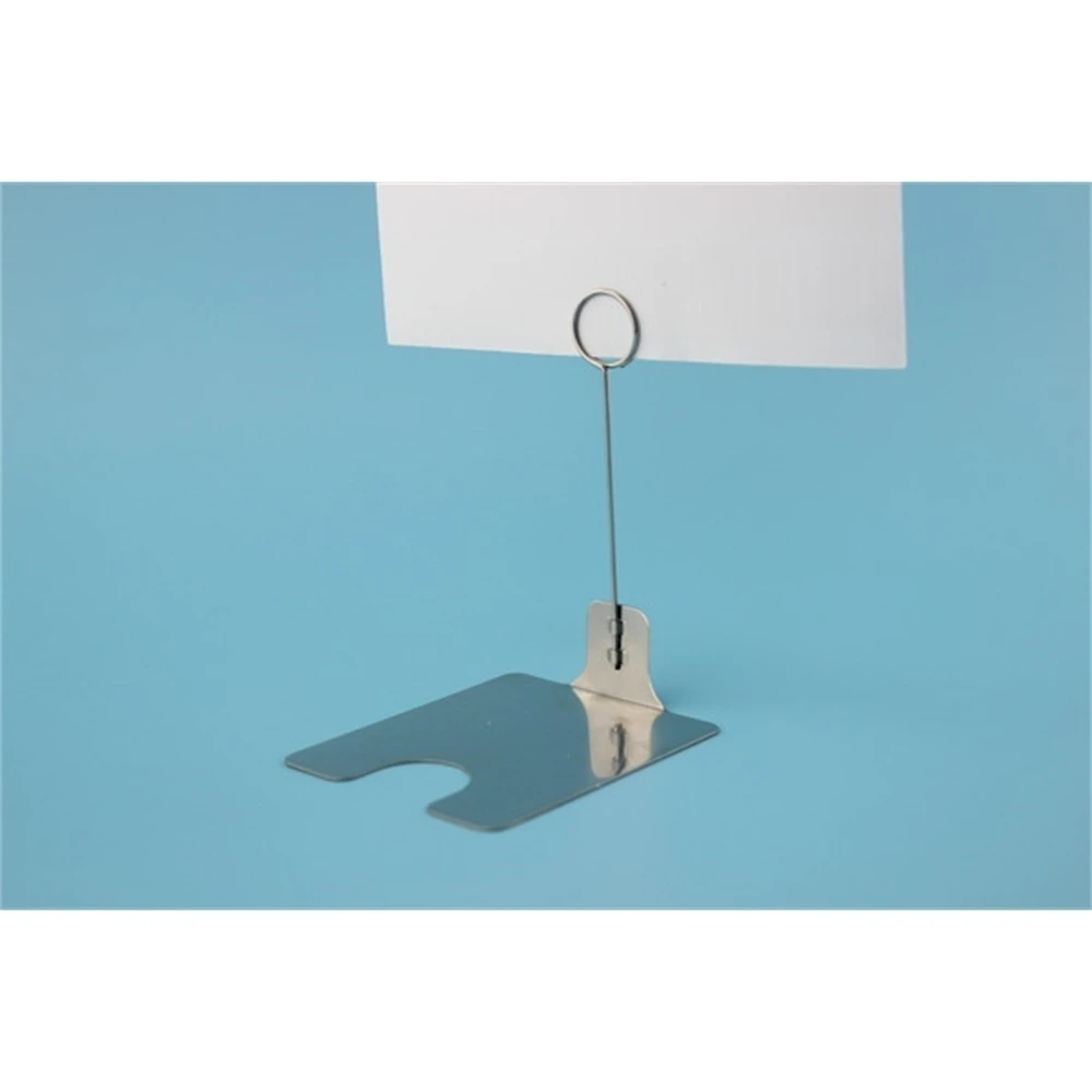 Metal Cake Food Store Price Card Holder Clip Stand Stainless Steel Label Tag Clip Clamp Desktop Shelf Price Talker image 5