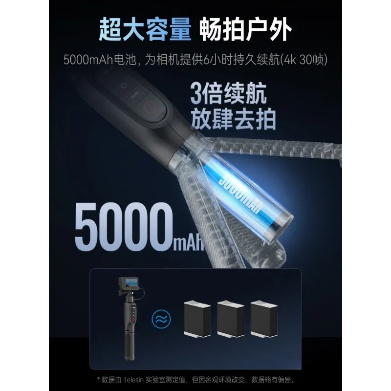 عصا سيلفي ثلاثية القوائم للتحكم عن بعد بتقنية البلوتوث مع وظيفة الشحن وملحقات الأدوات اليدوية