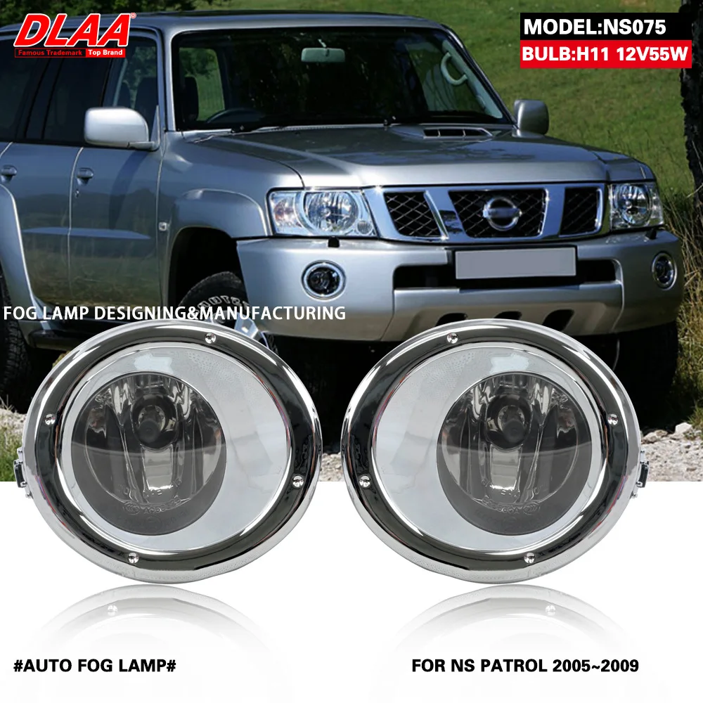 

Передние противотуманные фары DLAA для Nissan патруль 2005, 2006, 2007, 2008, Стайлинг автомобиля, фары головного света, противотуманные фары с переключателем-1 пара