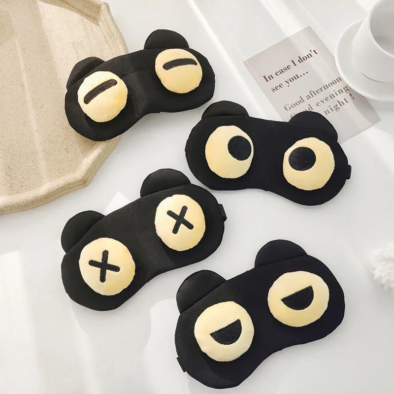 Cartoon Sleep Eye Mask Cute Funny Anime Eye Cover Sleeping Mask Kids Eye Shade Band Blindfolds Sleep Aids Travel Rest Eyepatch