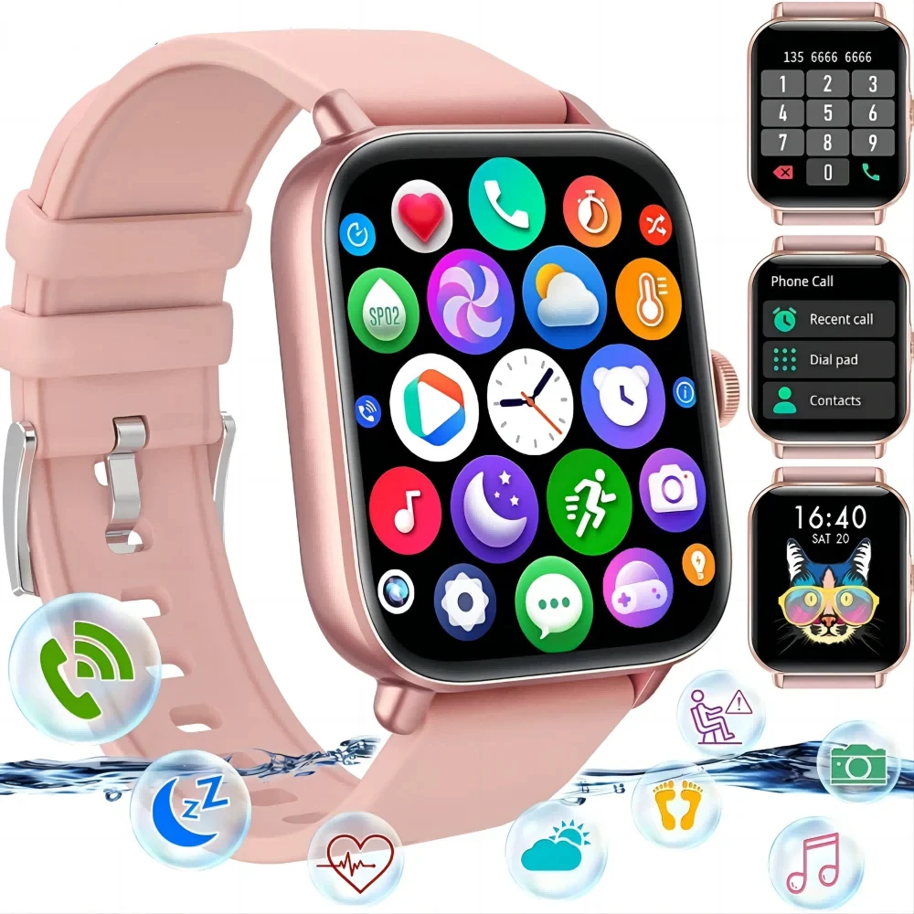 Смарт-часы ZL54C с Bluetooth-звонком для женщин и мужчин, фитнес-трекер 1,83, 100 + спортивные водонепроницаемые умные часы для Android iPhone