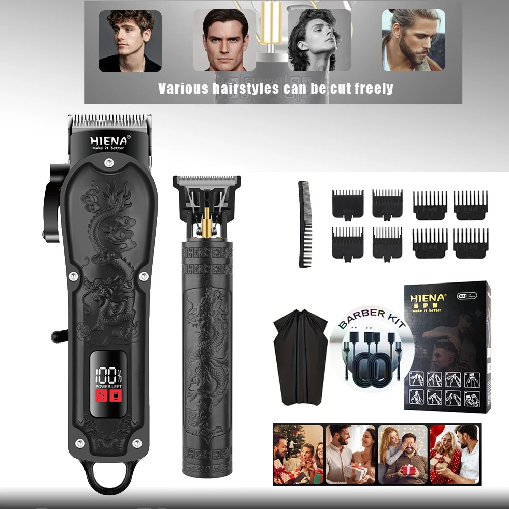 

Машинка для стрижки волос для семейного комплекта, профессиональная парикмахерская машинка для стрижки волос для мужчин, электрический беспроводной триммер для волос