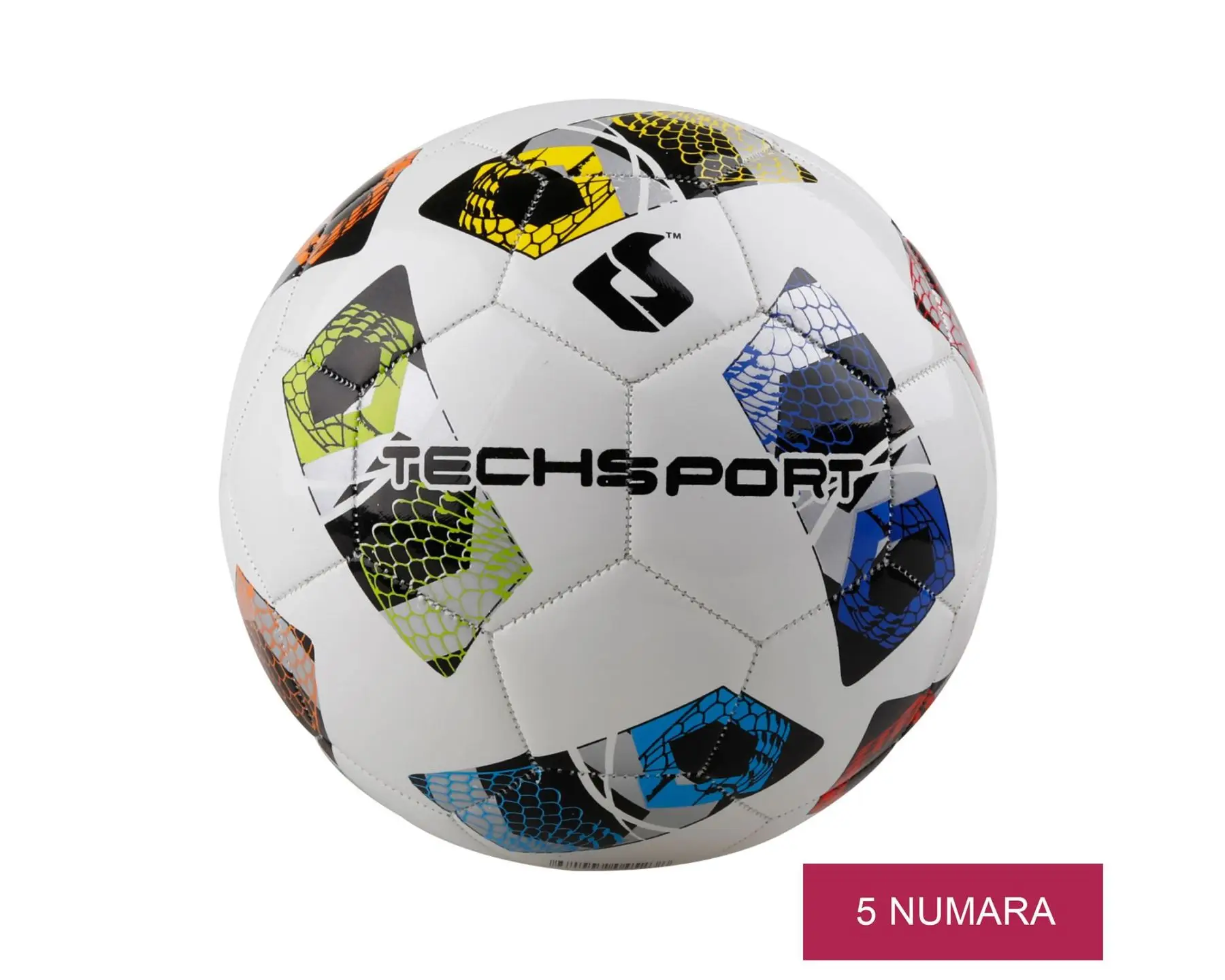 Pallone da calcio Techsport palloni da allenamento cuciti a mano ad alta resistenza pallone da calcio Mix rosso lega sportiva