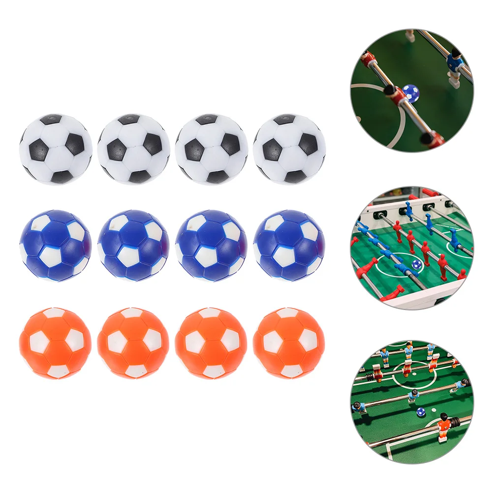 

12 Pcs Mini Table Football Machine Tabletop Soccer Game Balls Footballs Foosball Supplies Replace