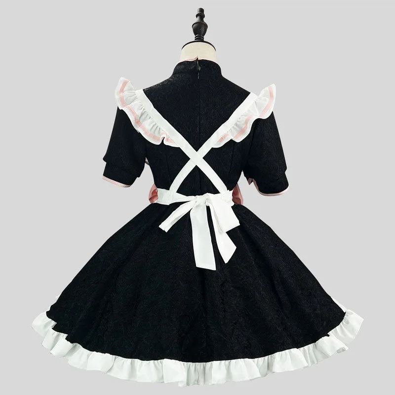 Cosplay Chinese style maid outfit lolita cos hollow new chinese cheongsam maid uniform suit dress