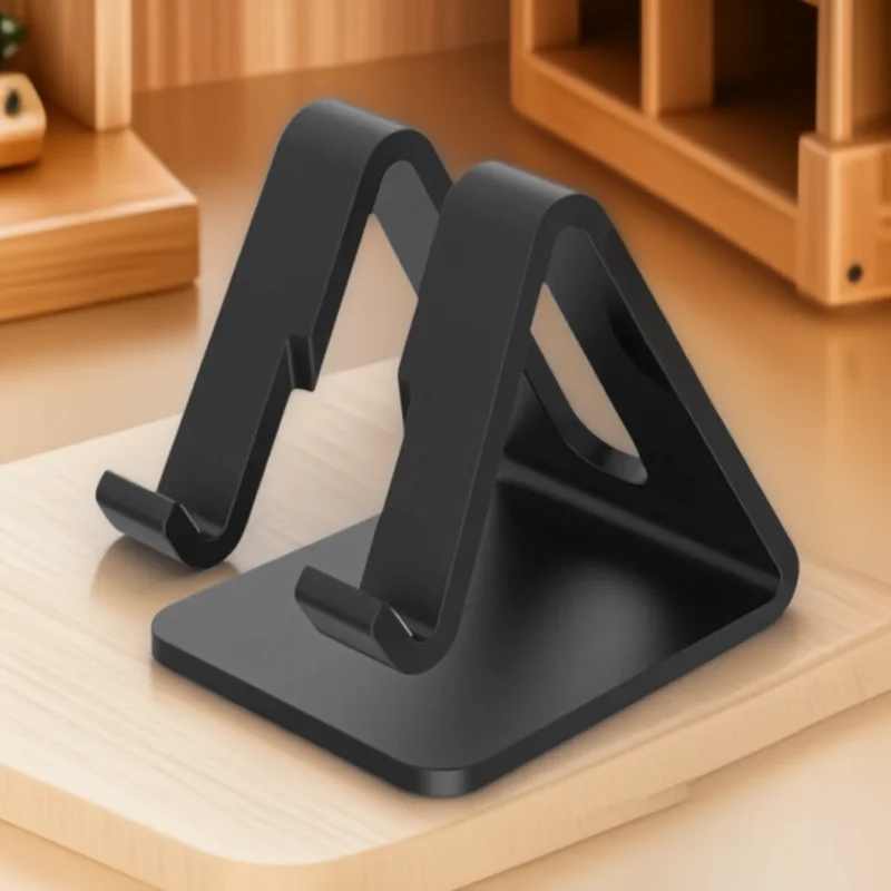 حامل هاتف مثلث عالمي حامل بلاستيكي للهواتف المحمولة والأجهزة اللوحية دعم سطح المكتب قابل للتعديل