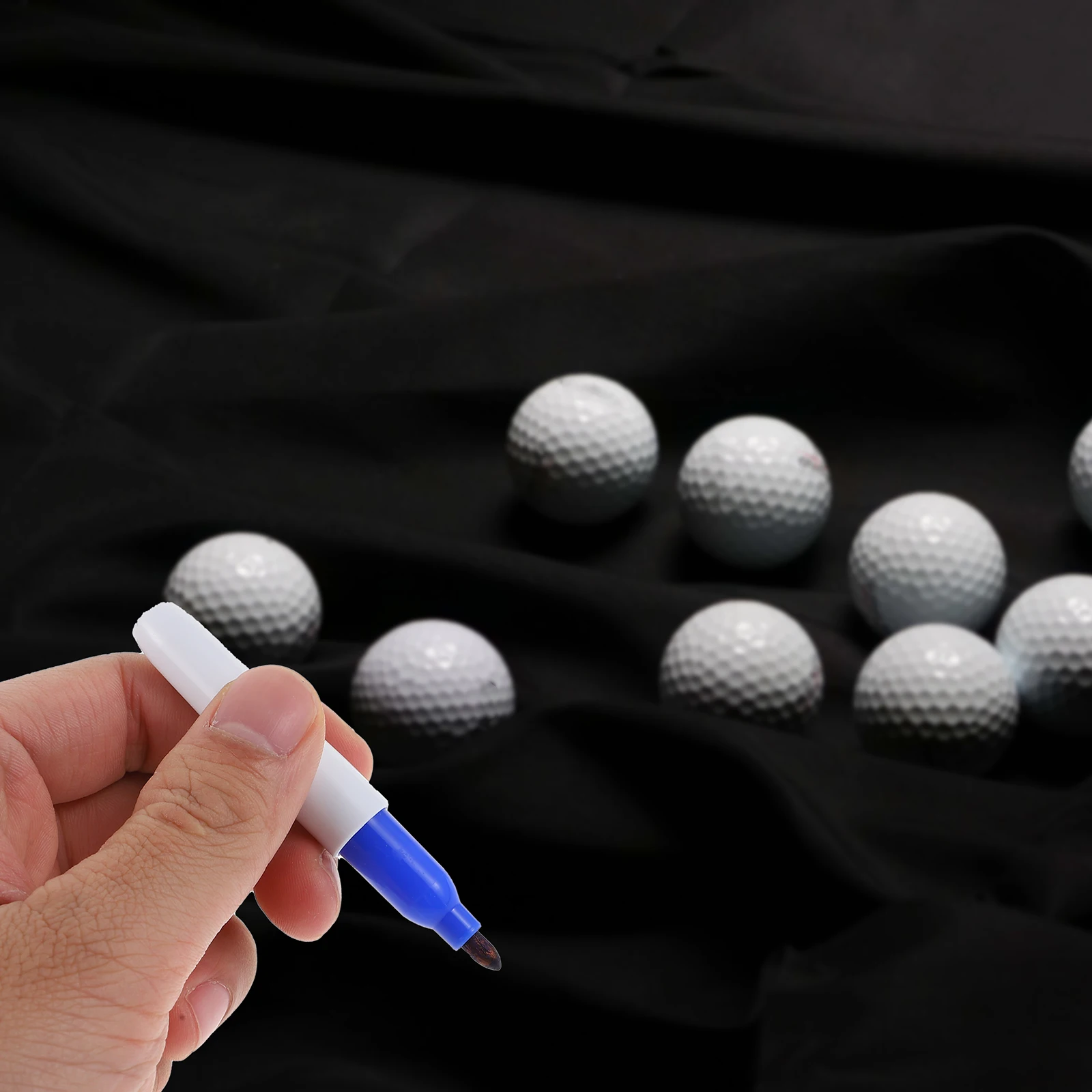 Golf Line Drawing Set Plastic Golf-ball Liner Marker Pen Alignment Tool Lightweight Translucent Clamp Design Stable