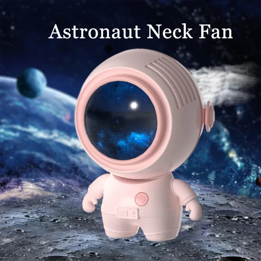 

Portable Fan Astronaut Quiet Small USB 900mAh Rechargeable Mini Neck Fan Student Dormitory Office Outdoor Fan Supply