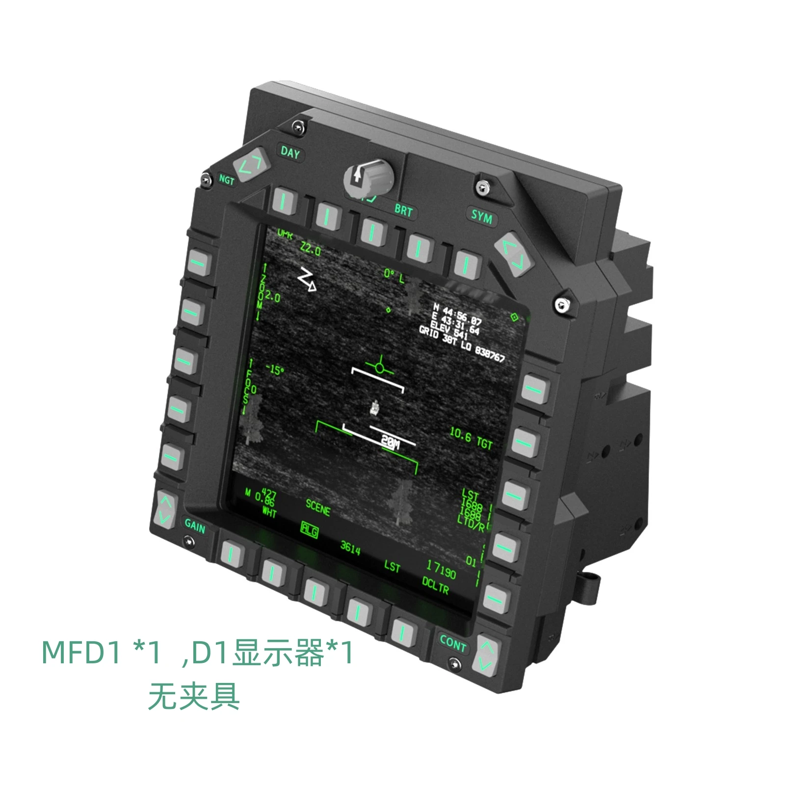 Imagem -04 - Painel Hud Ufc Ddi Interruptor F16 Mfd Simulador de Voo Instrumento Ufc
