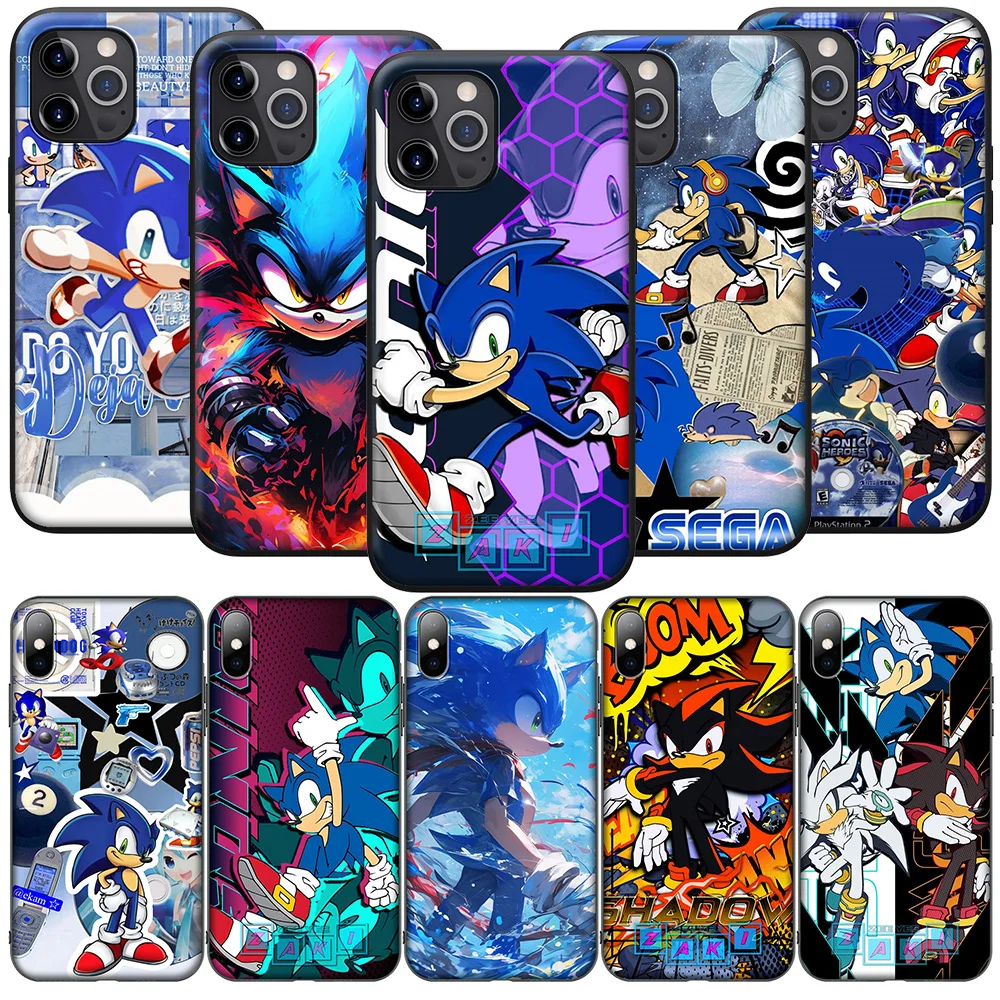 Anime Sonics Hedgehog Phone Case for Samsung Galaxy A41 A42 A71 A72 A73 J2 J4 J5 J6 J7 J8 A6 A7 A8 A9 Plus 2018 Prime Pro Core