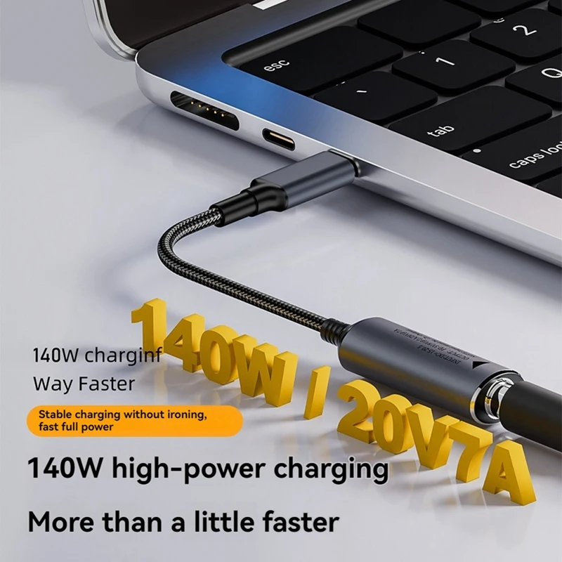 RISE-140W DC Laptop Charger 5V 9V 20V DC 7.9X0.9Mm Female To USB C Type C PD Power Adapter Converter Fast Charging Cable